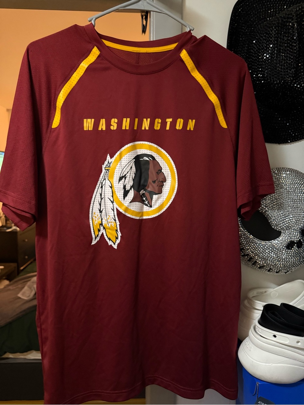 Vintage Majestic Men's Burgundy Washington Redskins Athletic Tee